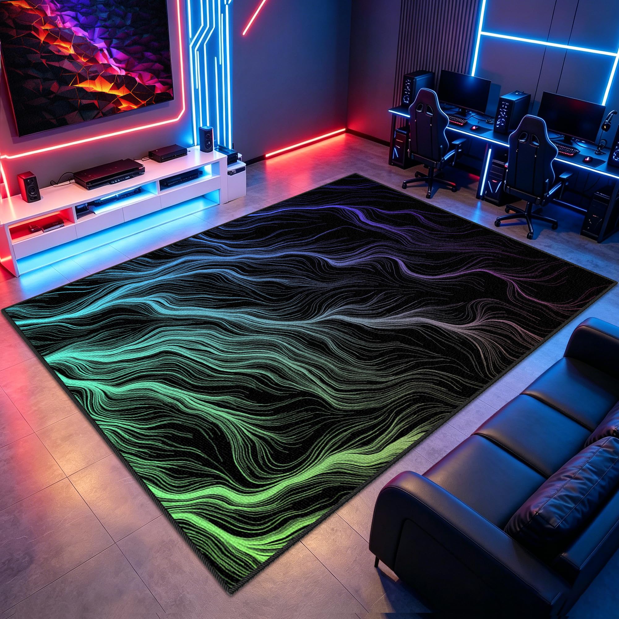 Tapis gamer chambre ado garçon pour créer un espace gaming immersif au salon