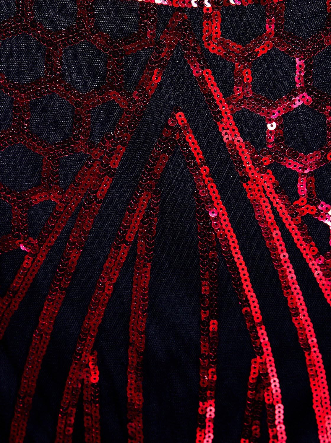 Vijiv 1920s Long Slit Prom Dresses Deep V Neck Sequin Mermaid Bridesmaid Evening Dress - Image 2