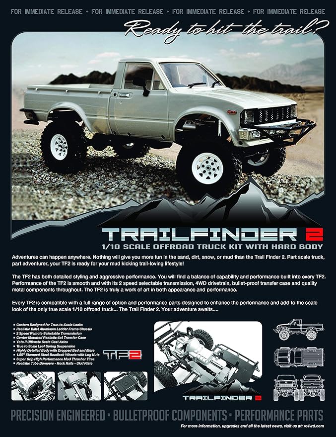 RC4WD Trail Finder 2 Truck Kit w/Mojave 