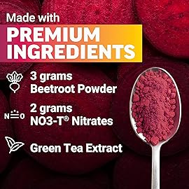 Total Beets Energy Drink Mix 2-Pack, Superfood Beet Root Powder, Nitrates to Boost Energy, Support Circulation, Blood Flow, Nitric Oxide and Stamina, Heart Health Supplement, Force Factor, 60 Servings