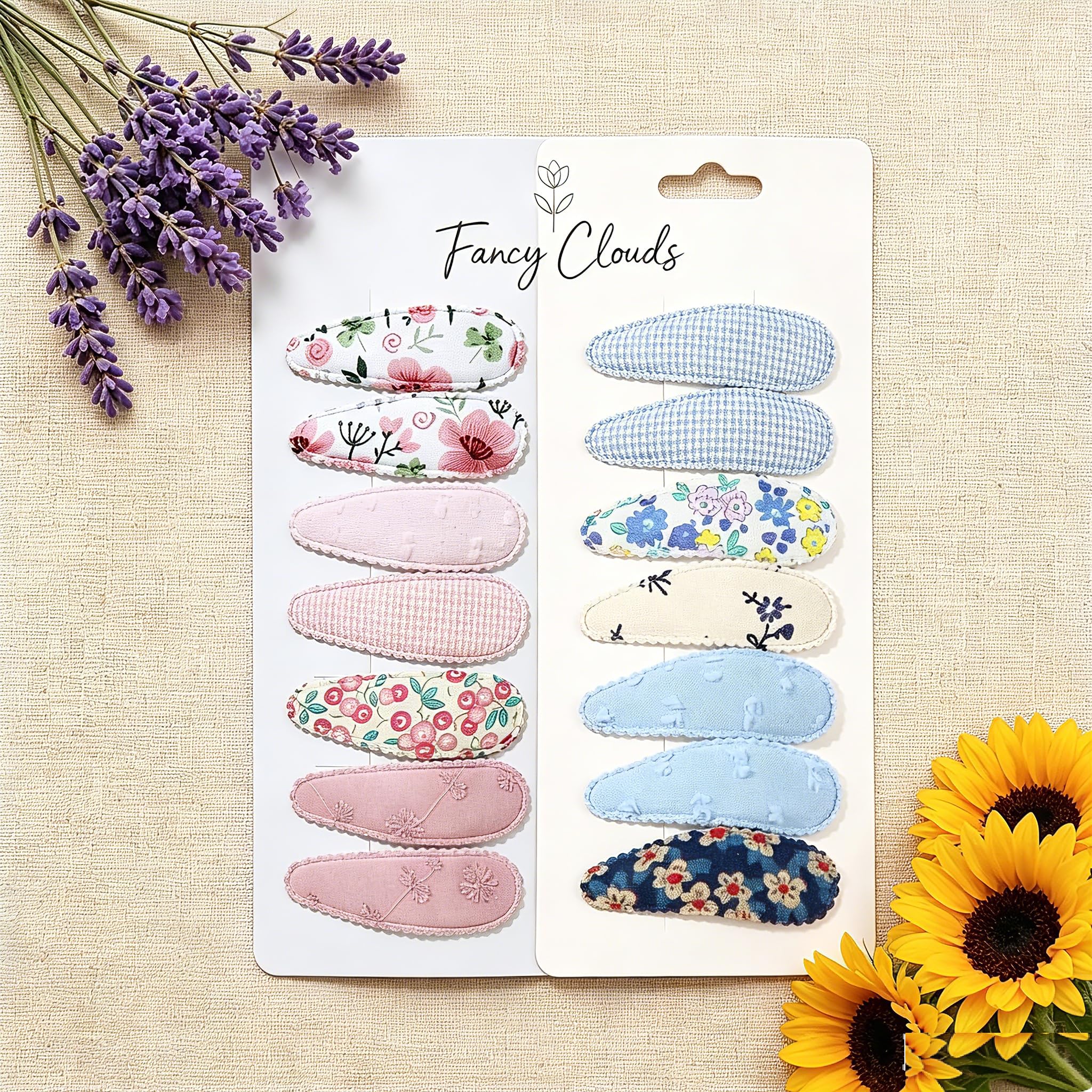 FeiatPogra 20 Pack Baby Hair Clips for Girls Toddler - Cute Flower Hair Clips, Safe Baby Hair Accessories for Baby Girls, Toddler Hair Clips Kids Hair Clips for Daily Wear & Party Use