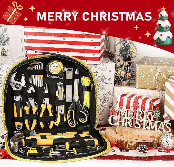 Kit de herramientas básico TOPLINE 208 piezas con bolsa redonda miniatura 3