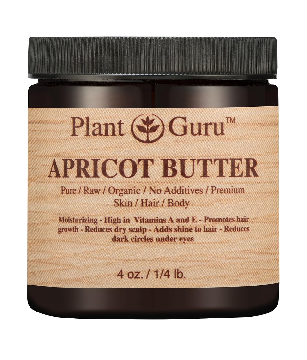Apricot Body Butter 4 oz. 100% Pure Raw Fresh Natural Cold Pressed. Skin, Hair, Nail Moisturizer, DIY Creams, Balms, Lotions, Soaps.
