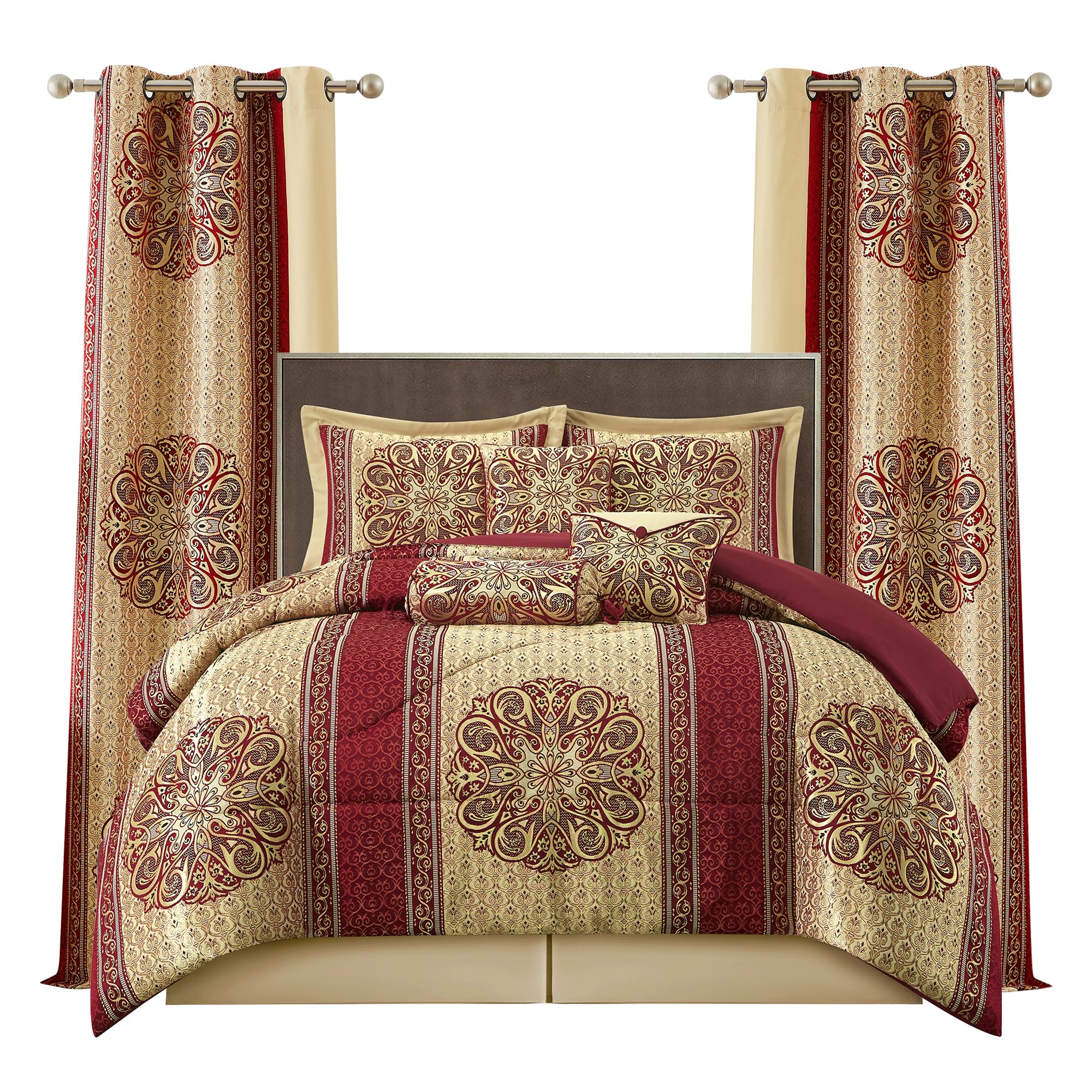 LANCO MODERN LIFESTYLE King Wine Gold Medallion Set