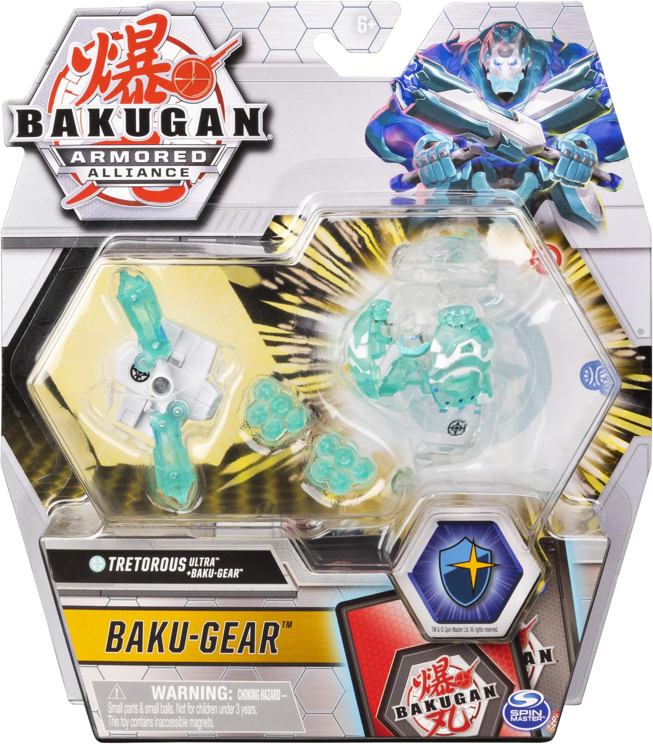 Bakugan Ultra, Haos Tretorous with Transforming Baku-Gear, Armored Alliance 3-inch Tall Collectible Action Figure…