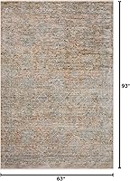 Vista 200 de Loloi Jean Stoffer Katherine Collection KES-02 Ocean/Coral 2'-7'' x 10'-0'', .25" Pile Height, Runner Rug