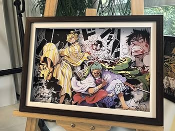 ワンピース　ONE PIECE　立体 3D アート　絵画　・エース One Piece Ace - 3D Model by 3DPrintingDesigner