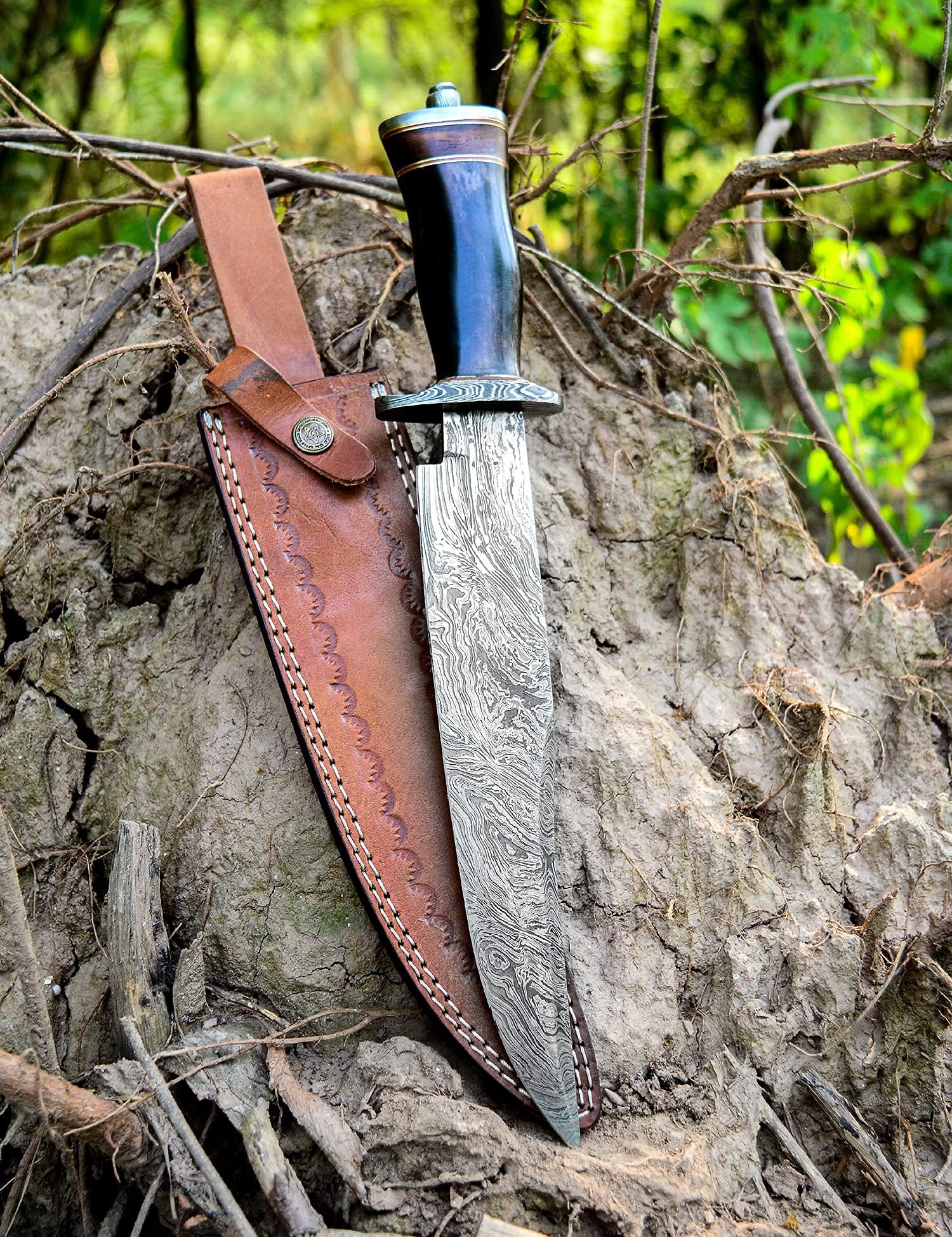 Poshland RG-5990 Custom Handmade Damascus Steel 16.00 Inches Dirk Blade Knife