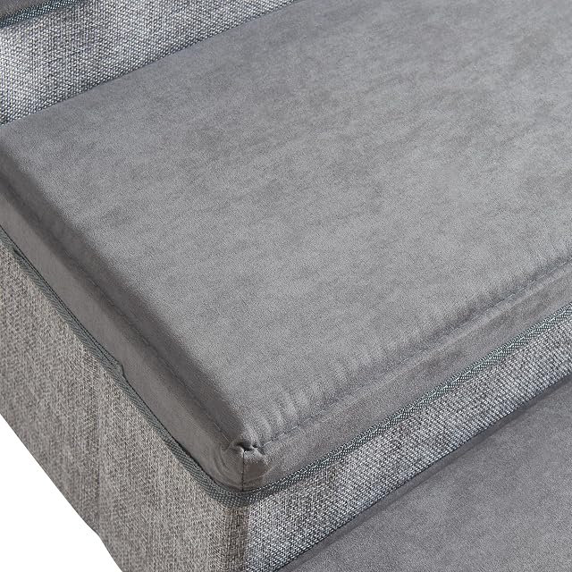 Foto 8 de 8 de [en.casa] Escalera para Perros Vojens 75x40x30 cm Gris