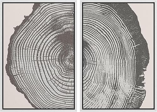 Miniatura 117 de IDEA4WALL Lienzo enmarcado para pared, juego de arte Bauhaus dorado de mediados de siglo, patrón de cuadrícula moderna, ilustraciones con formas