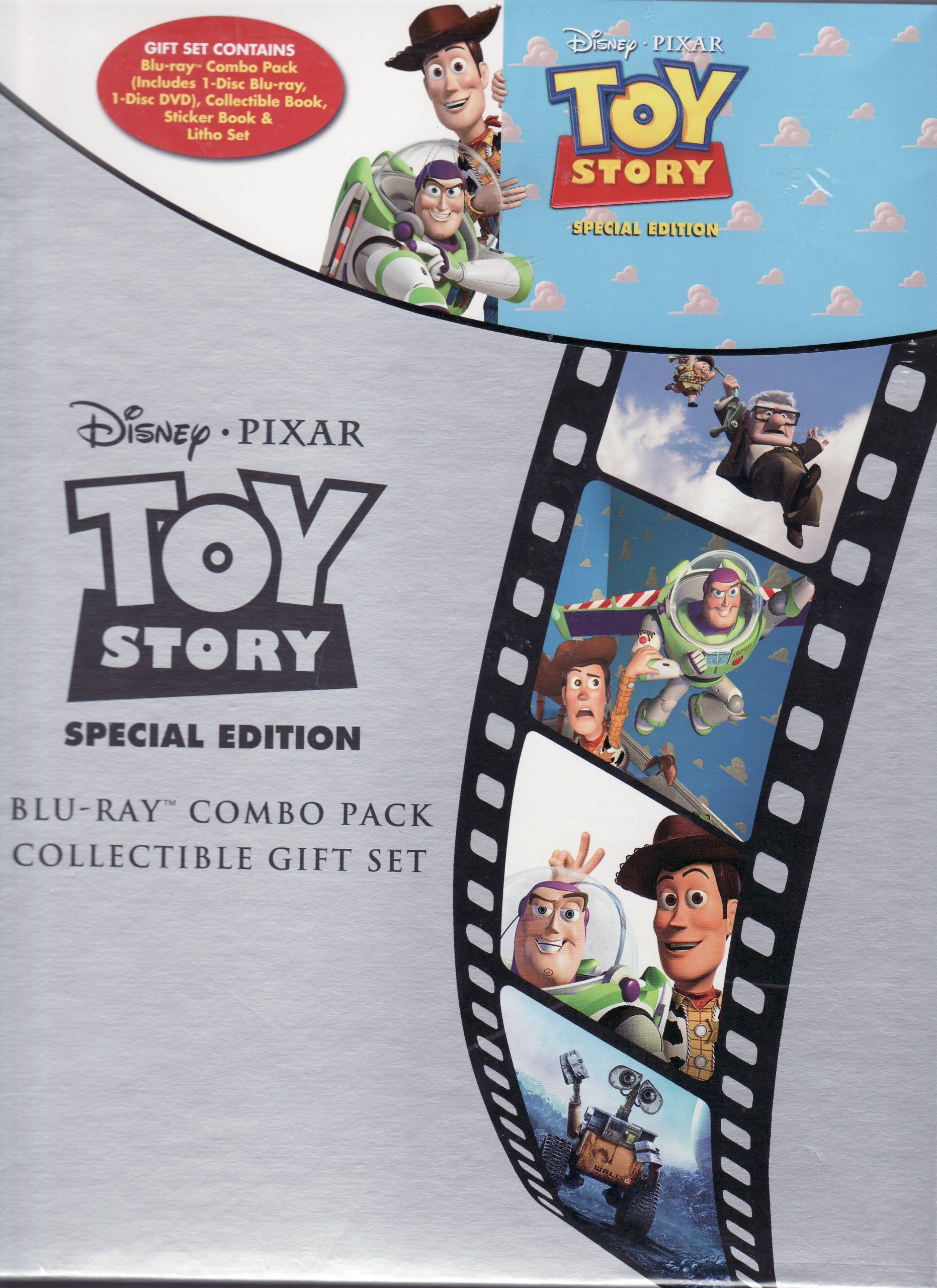 Toy Story Special Edition Blu-ray Combo Pack Collectible Gift Set (1-Disc Blu-ray, 1-Disc DVD, Collectible Book, Sticker