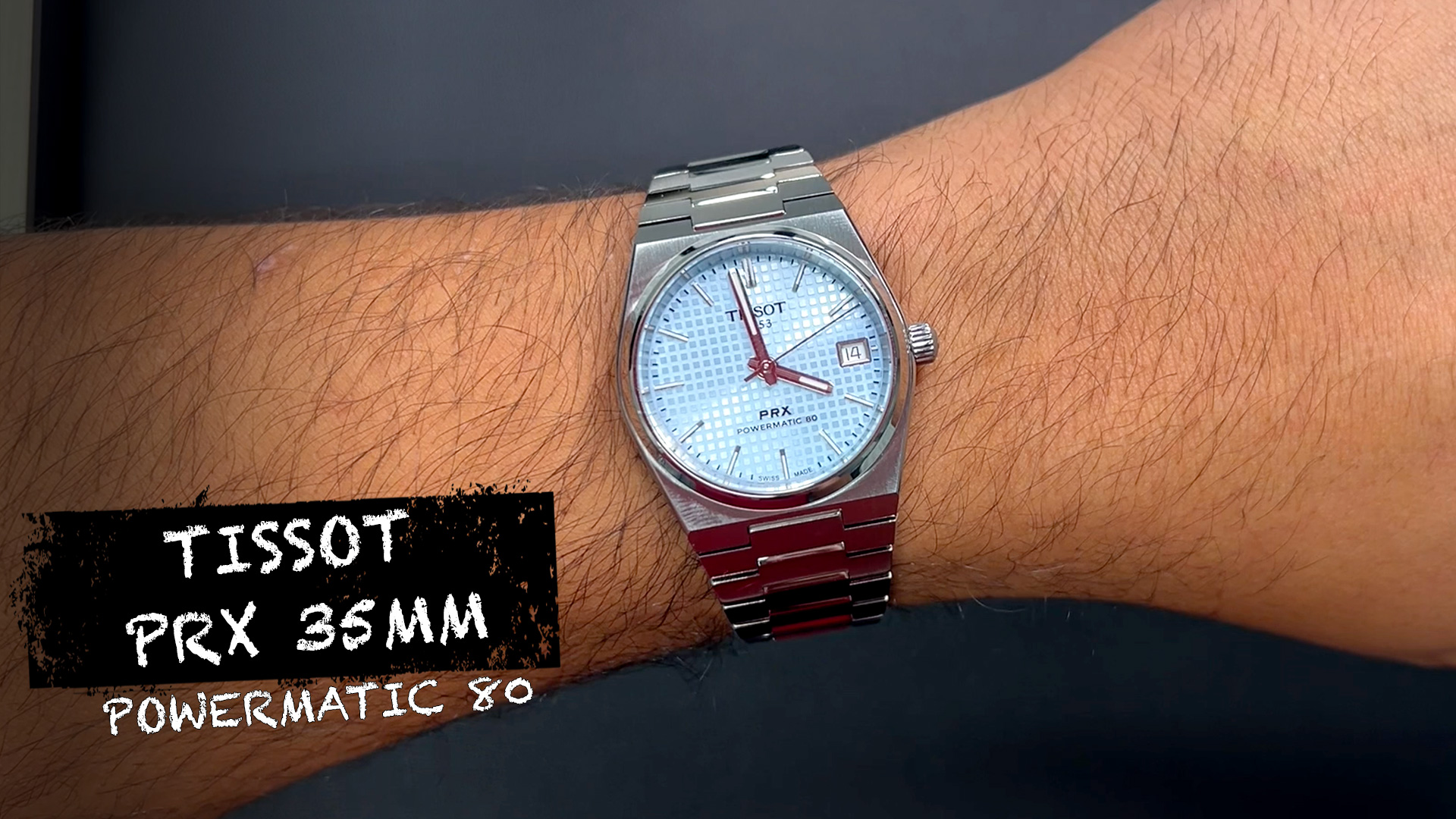 Watch Review Tissot PRX 35mm Automatic Ice Blue Dial Powermatic 80