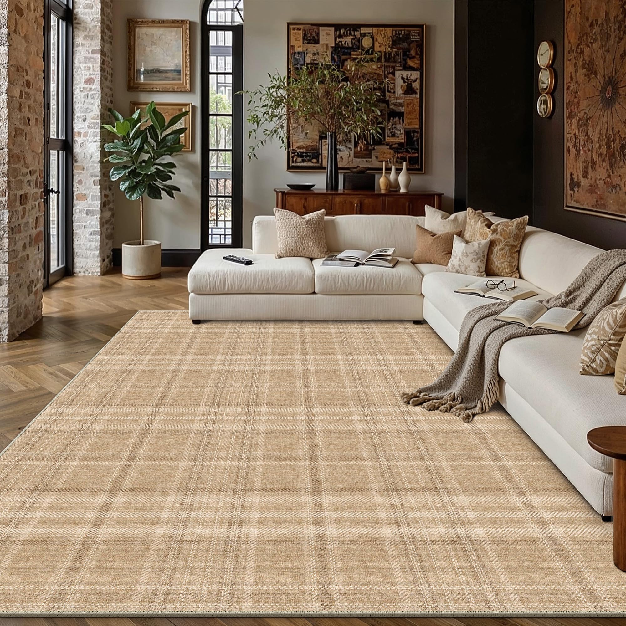PureCozy Brown Washable Rugs Living Room Rug 160x230cm โ image 1