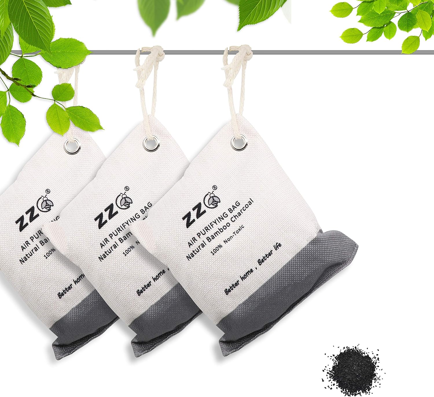 ZZC Bamboo Charcoal Bag,Activated Charcoal Bags,Odor
