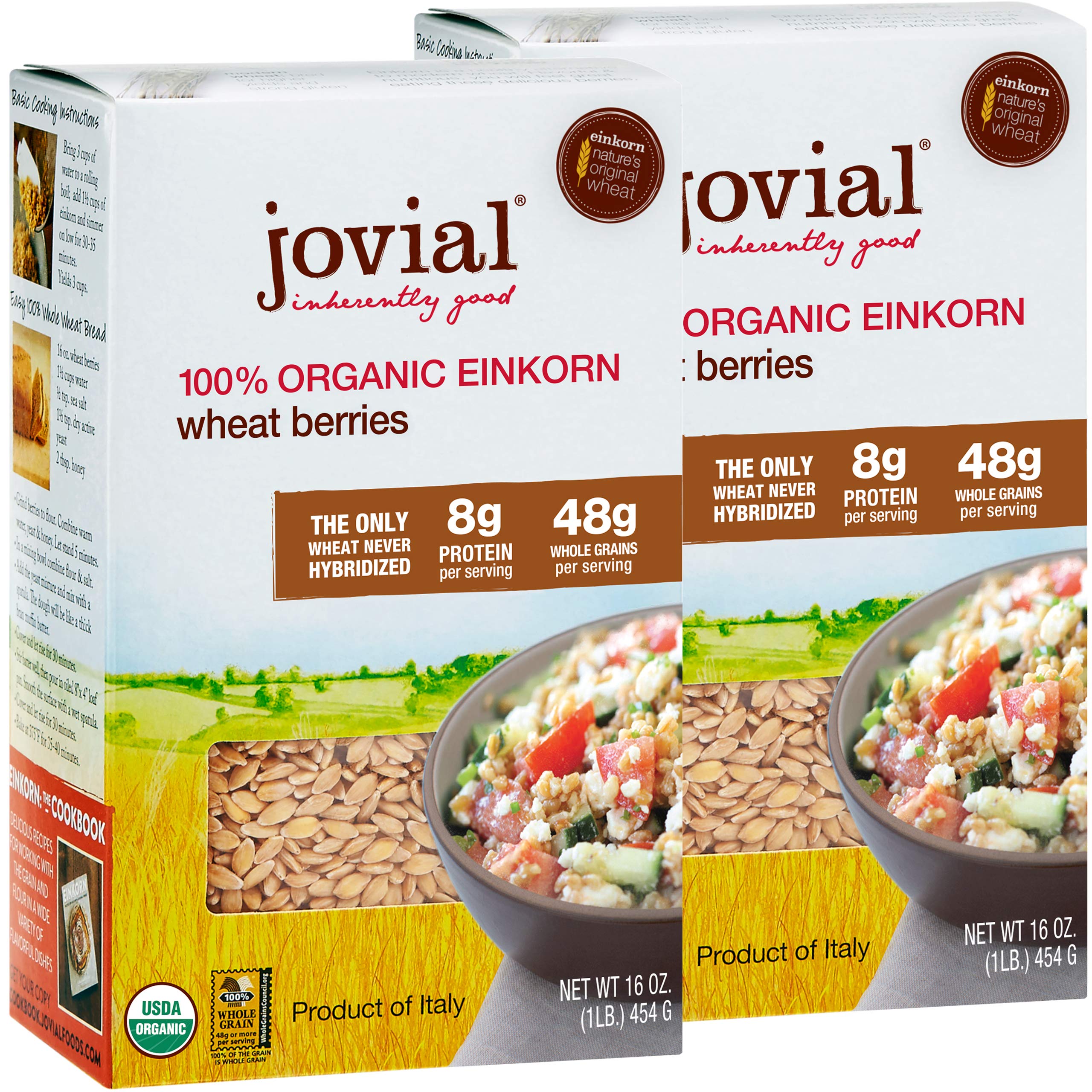 Jovial Foods Organic Einkorn Wheat Berries, 16.0Ounce Buy Online in