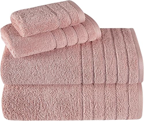Towels Beyond - Juego de toallas de lujo para baño, 100% algodón turco, de secado rápido, toallas de baño suaves y absorbentes, toallas de mano y