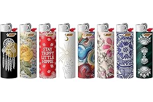 BIC Lighters Bohemian Assorted Designs 8 Pack