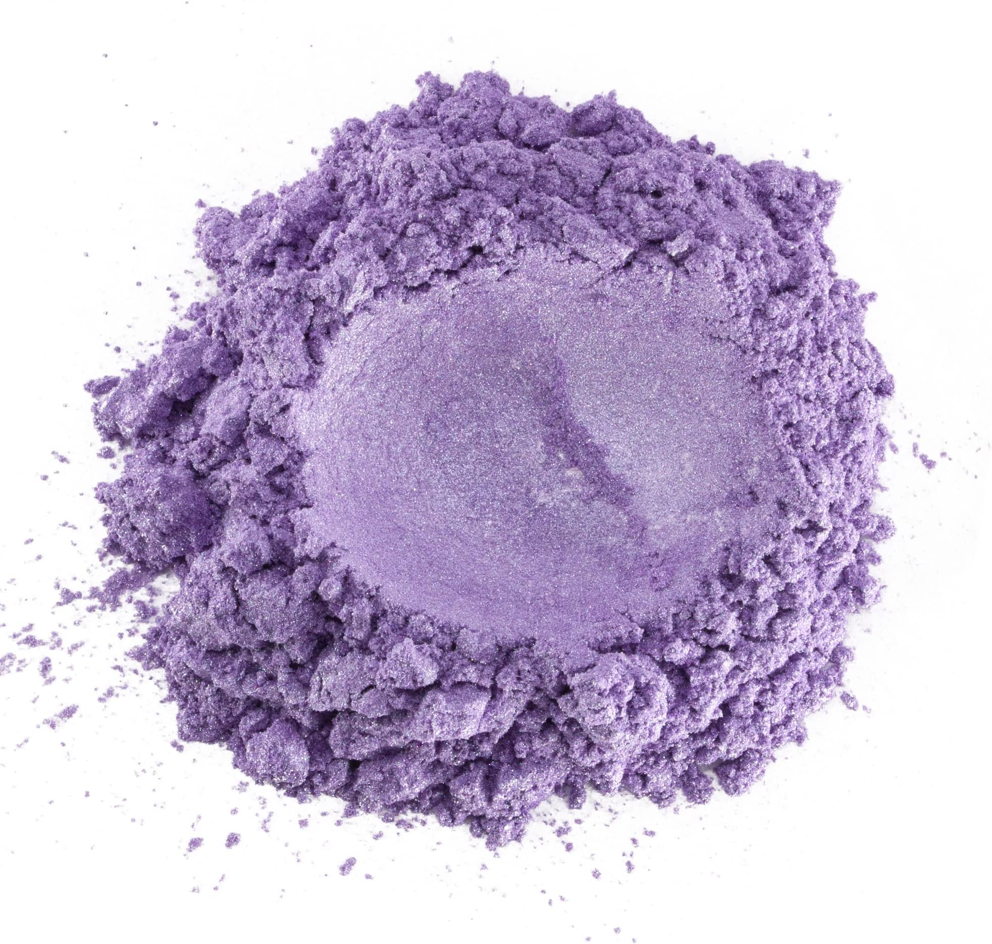 1 oz - Light Lilac Purple Mica Powder - Cosmetic Grade - 25 Colors Available, Use for Cosmetics, Slime, Candles, Paints, Bath Bombs, Epoxy Resin, Soap, Clay, Nail Art, Jewelry (Lilac)