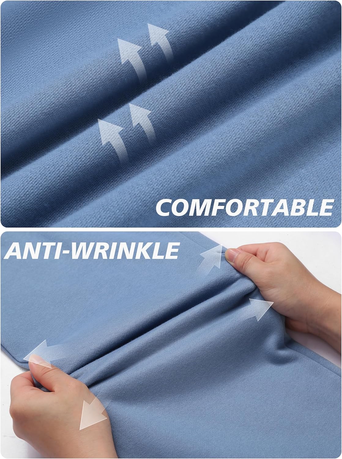 PINSPARK Men's Sweatpants Open Bottom Flared Fleece Lined Sweatpants Elastic Waist Baggy Casual Cotton Pants with Pockets - Image 5