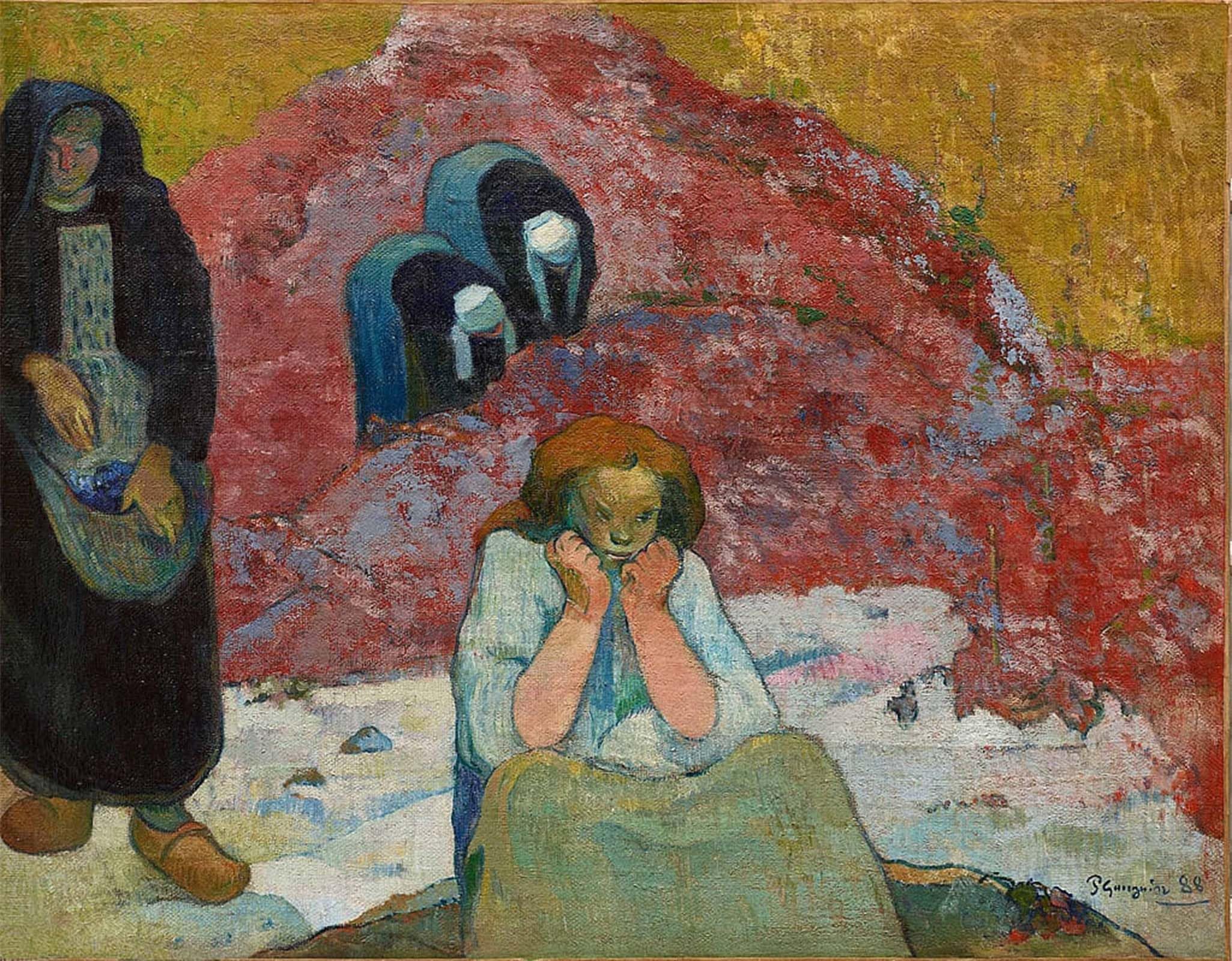 POSTERIIk Famous Animal Posters Vintage Picture the Wine Harvest Human Misery by Paul Gauguin Modern Wall Decor for Home Decor 60x90cm