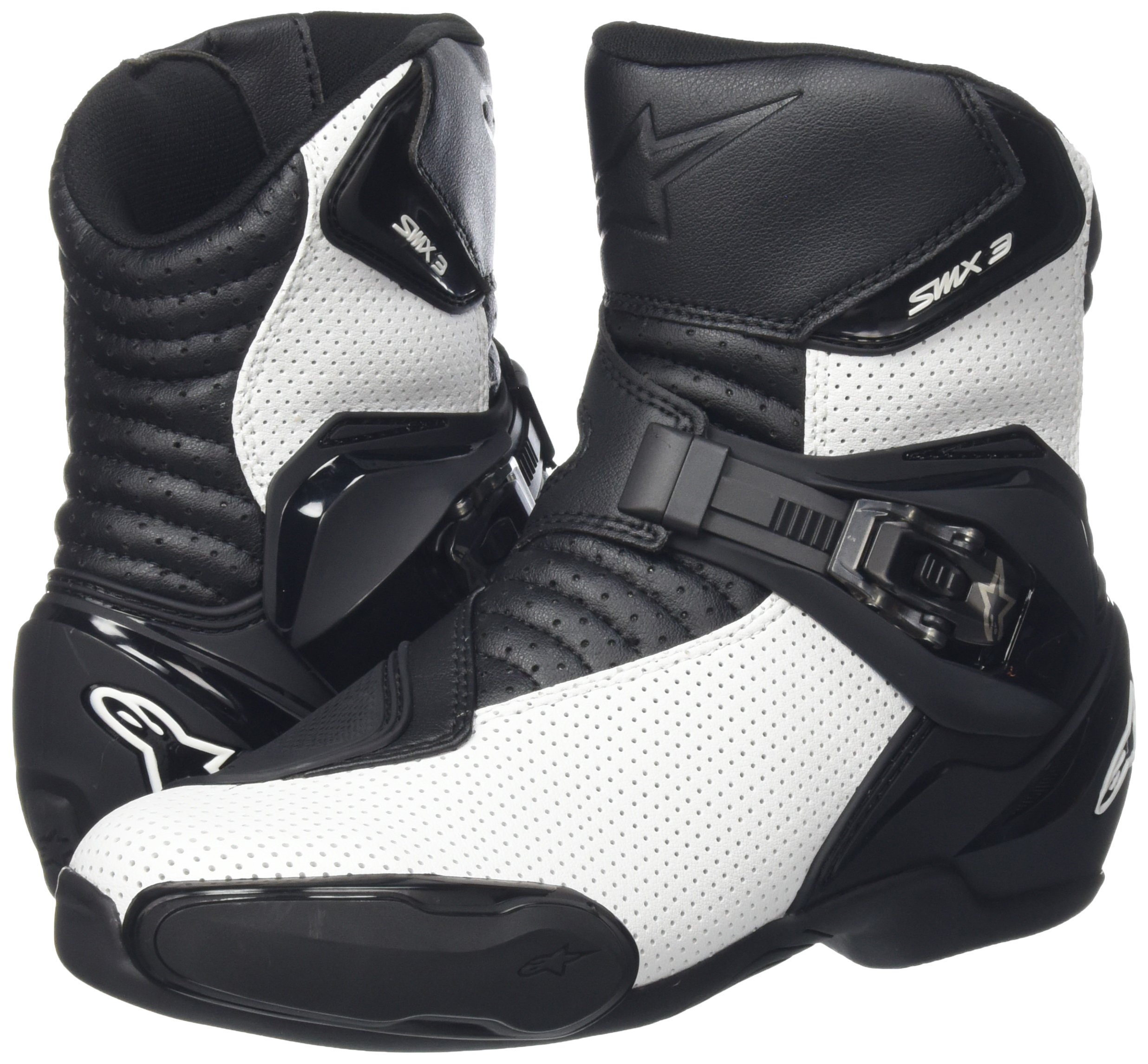 Alpinestars Smx 3 Vented Mens Street Motorcycle Boots Black White 