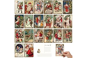 80 Pieces Vintage Christmas Greeting Cards and Postcards (4x6 Inches)