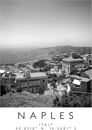 Miniatura 3 de Impresión de Nápoles, póster de Nápoles, arte de pared de viaje, impresión de viajes, impresión de Italia, decoración de viajes, arte en blanco y