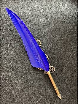 Amazon.co.jp: moonwood 万年筆 羽 ペン フェザー インク ペン先 羽