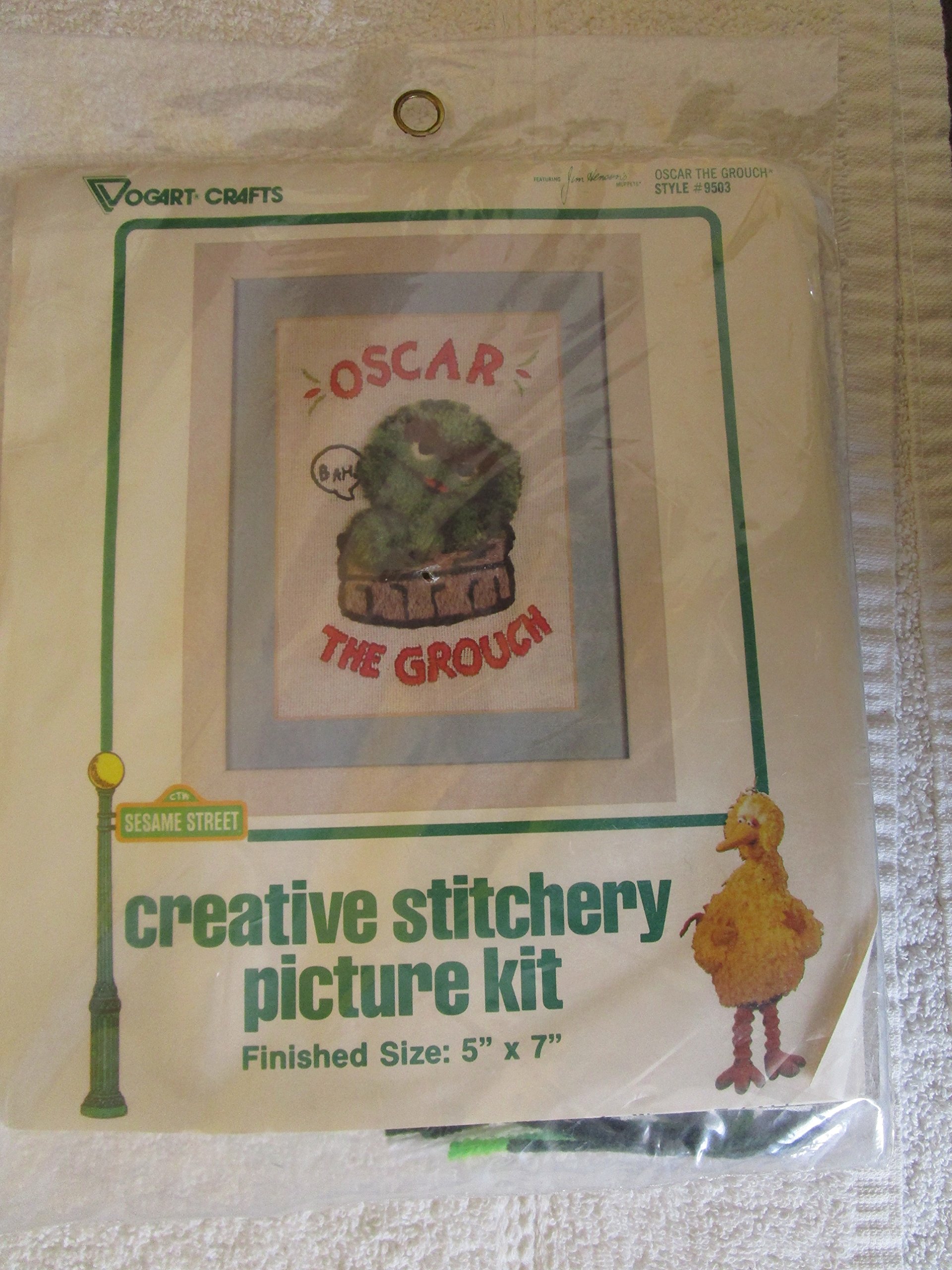 Oscar the Grouch Embriodery Kit