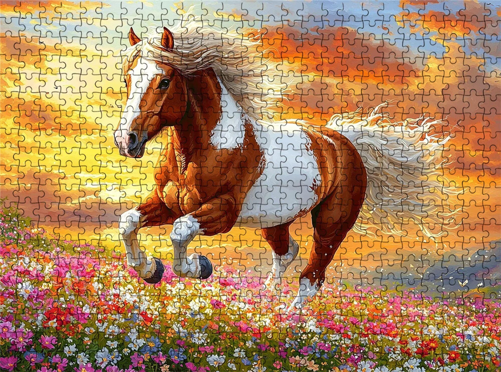 Puzzle 6000 elementów, puzzle z motywem zachodu słońca 6000 elementów dorośli i dzieci, wysokiej jakości artystyczna łamigłówka, 179,5x105,5 cm Klasyczna gra Puzzle dla dorosłych, prezent dla kobiety