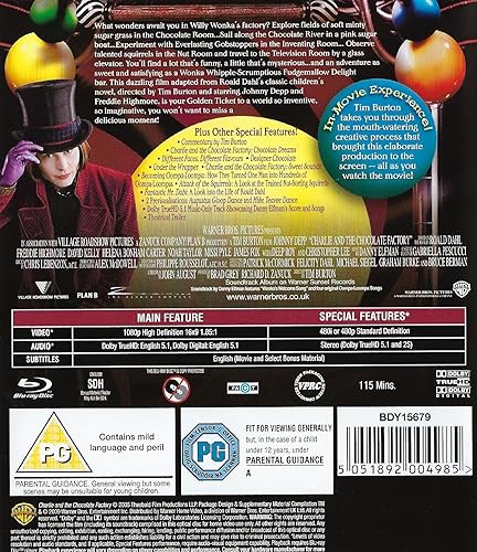 Miniatura 5 de Willy Wonka & The Chocolate Factory - Charlie Abd The Chocolate Factory - 2 Movie Bundling Blu-ray