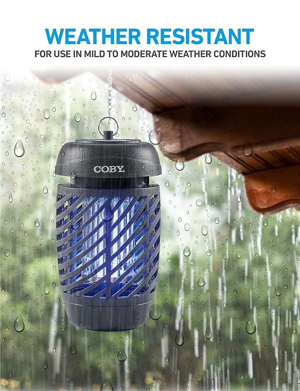 Coby Bug Zapper for Outdoor & Indoor, 10W, Covers 800 Sq. Feet, Non-Toxic, Chemical-Free, Black (CBZ1J6) by Coby - Image 6