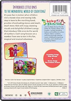 その他 Baby Genius: Counting Songs [DVD] Amazon.com: Baby Genius: Counting Songs : Baby Genius: Movies & TV