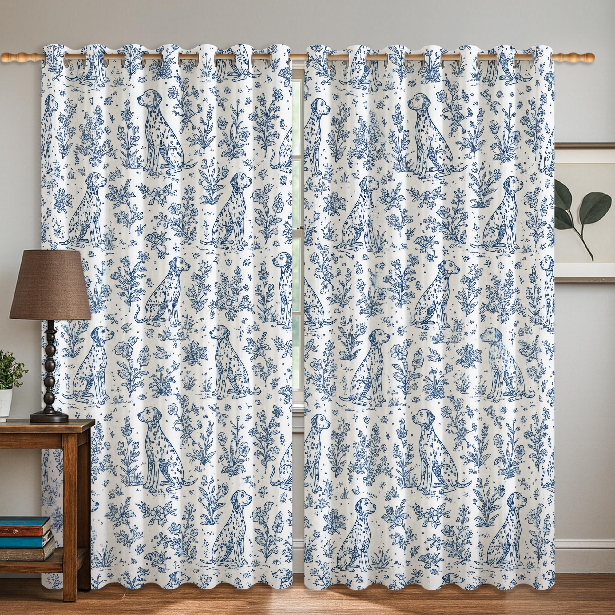 Rideaux occultants motif chien pour une sieste paisible en chambre enfant