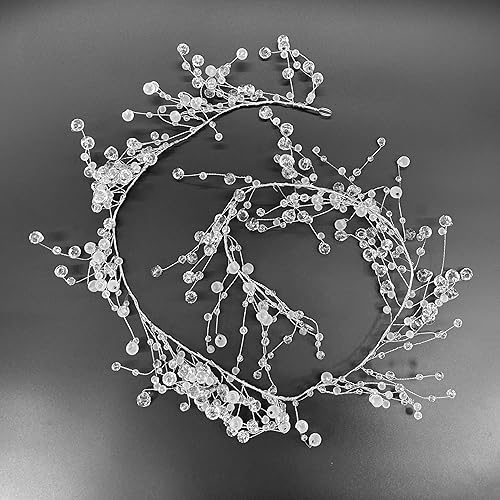 Miniatura 10 de Galt International Guirnalda de diamantes de cristal acrílico de 192 pulgadas, cuerda de alambre esmerilado y corte de diamante, guirnalda