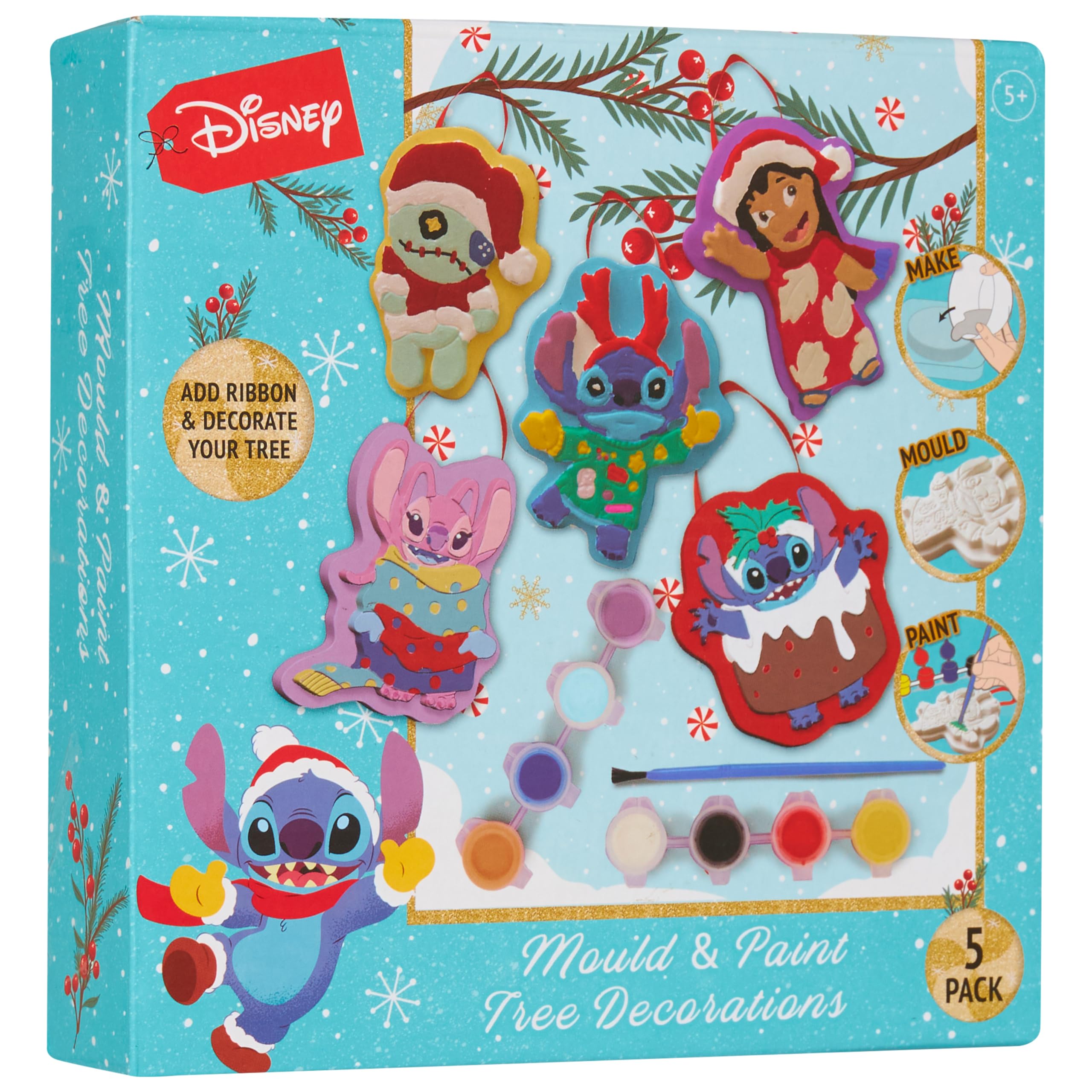 Disney Unisex Blue Paint Your Own Christmas Decorations Set In