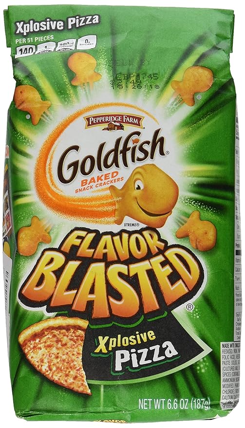 Pepperidge Farms Goldfish, Flavor Blasted Xplosive Pizza, 6