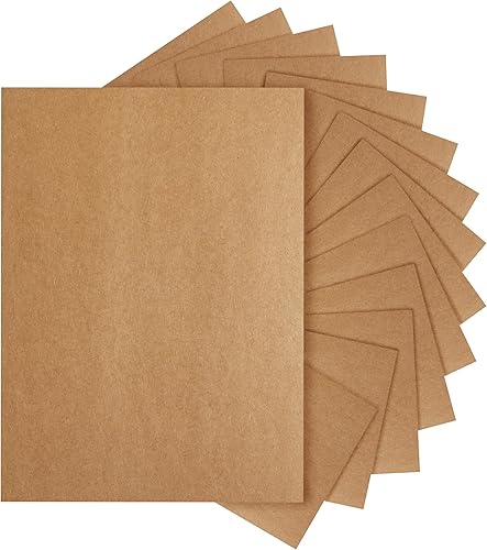 Miniatura 1 de 28 hojas de papel de impresora de cartulina marrón de 8.5 x 11 pulgadas, papel pesado de 250 gsm92 libras para tarjetas de felicitación,