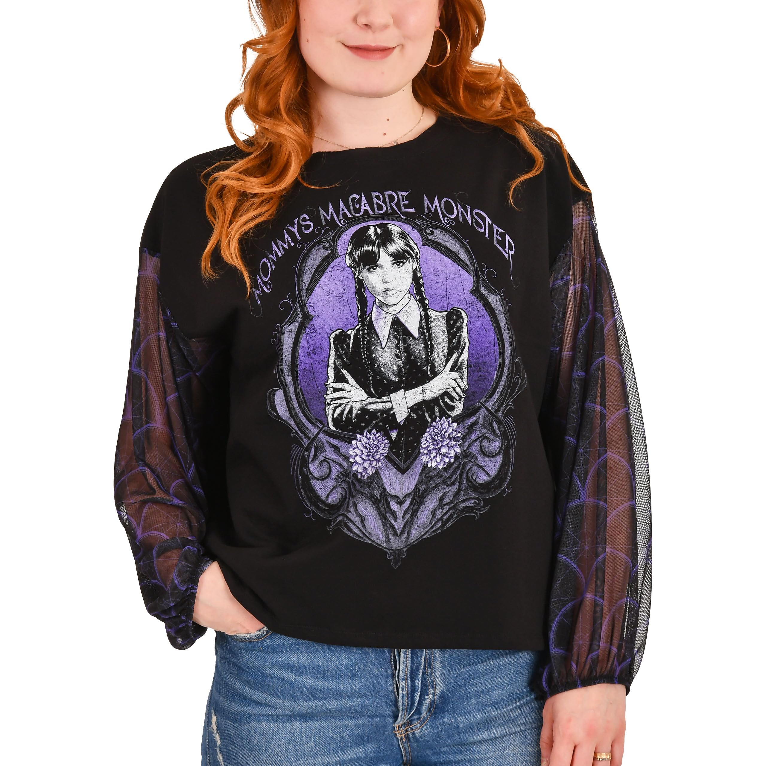 Elbenwald Wednesday Kleidung - Damen - Schwarz - Fans Merchandise - Vielseitige Variationen und Designs