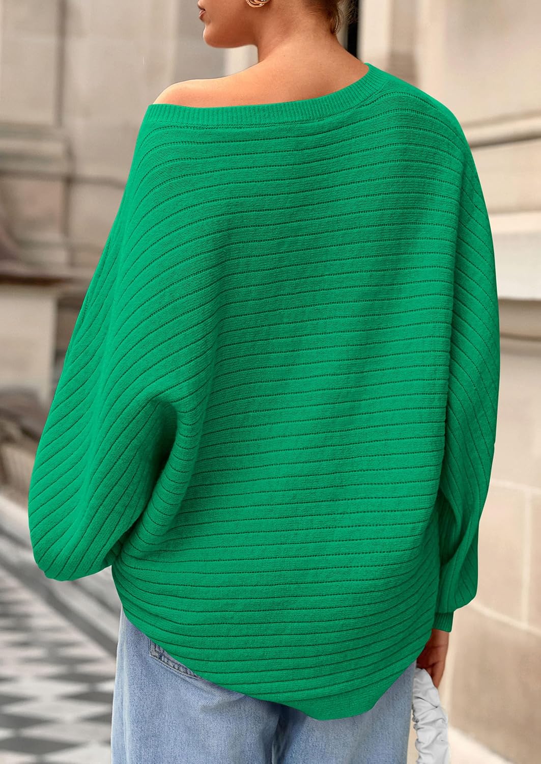 PRETTYGARDEN Sweaters for Women Oversized Spring Boat Neck Pullover Long Sleeve Knit Tops Cozy Fall Winter Fashion Clothing - Image 4