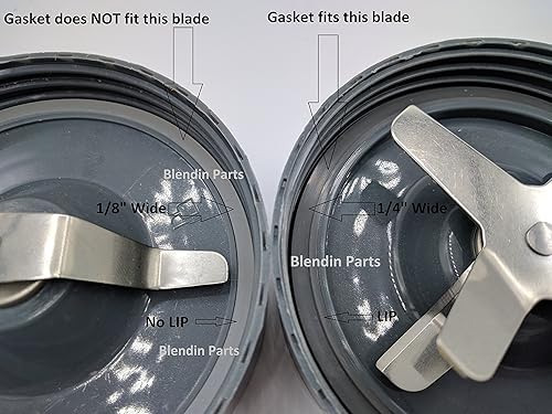 Miniatura 4 de Blendin Conjunto de 3 de juntas con borde, se adapta a las batidoras Nutribullet