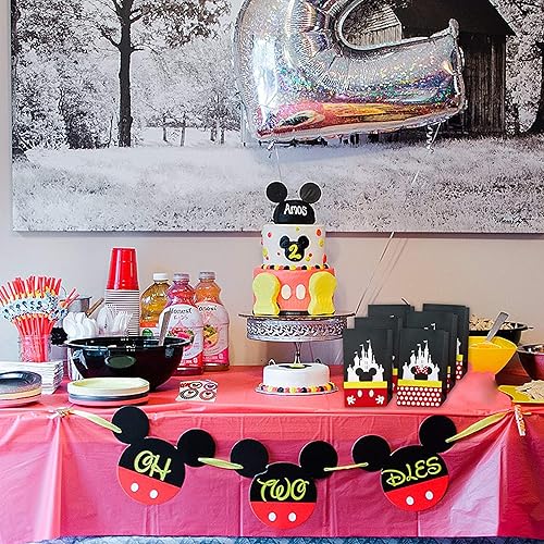 Miniatura 3 de Bolsas de regalo de fiesta, bolsas de dulces para cumpleaños, baby shower, boda, suministros de decoración temática de Mickey Minnie con