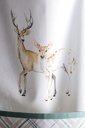 Miniatura 6 de Maison d' Hermine - Delantal 100% algodón 27.5 x 31.5 pulgadas, correa del cuello ajustable, bolsillo central, regalo, mujeres, hombres, Ciervos en