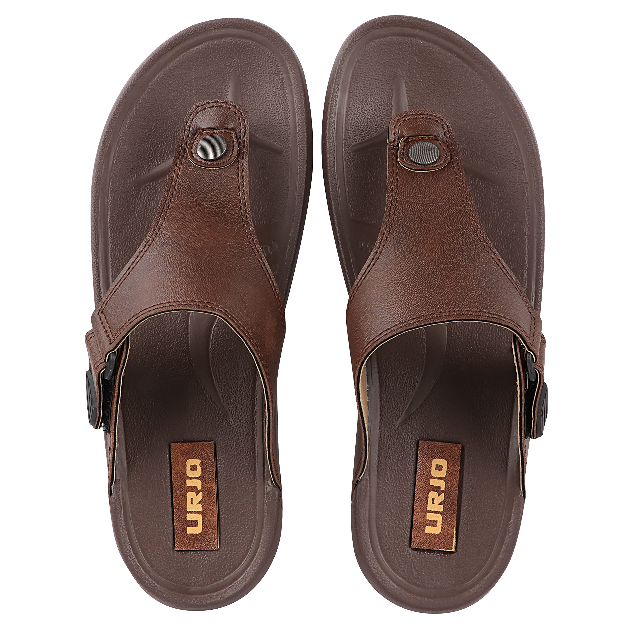 Men's Glf21 Extra Soft Slippers with Cushion FootBed for Adult | Comfortable & Light Weight | Stylish & Anti-Skid | Waterproof & Dailywear Chappal for Gents/Boys (Welcome)-image-37