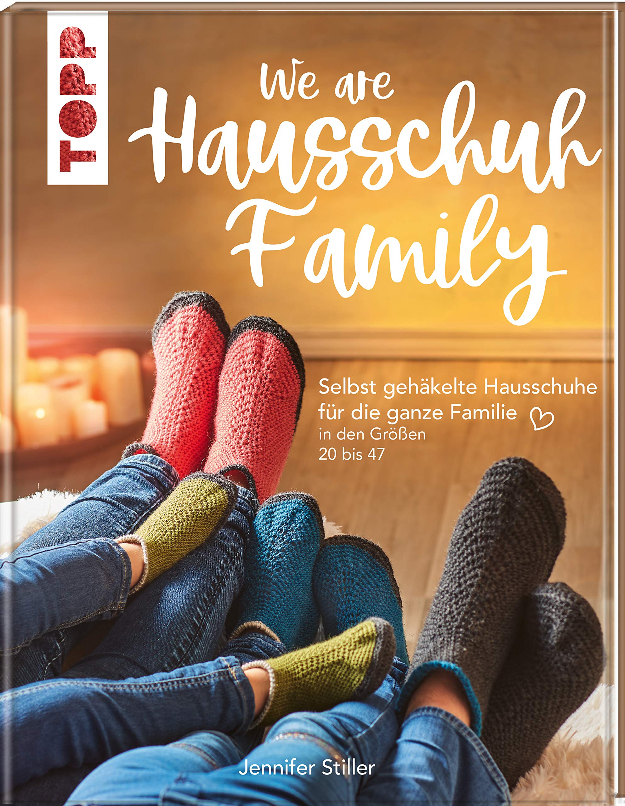 We are HAUSSCHUH-Family: Selbst gehäkelte Hausschuhe für die ganze Familie in den Größen 20 bis 47