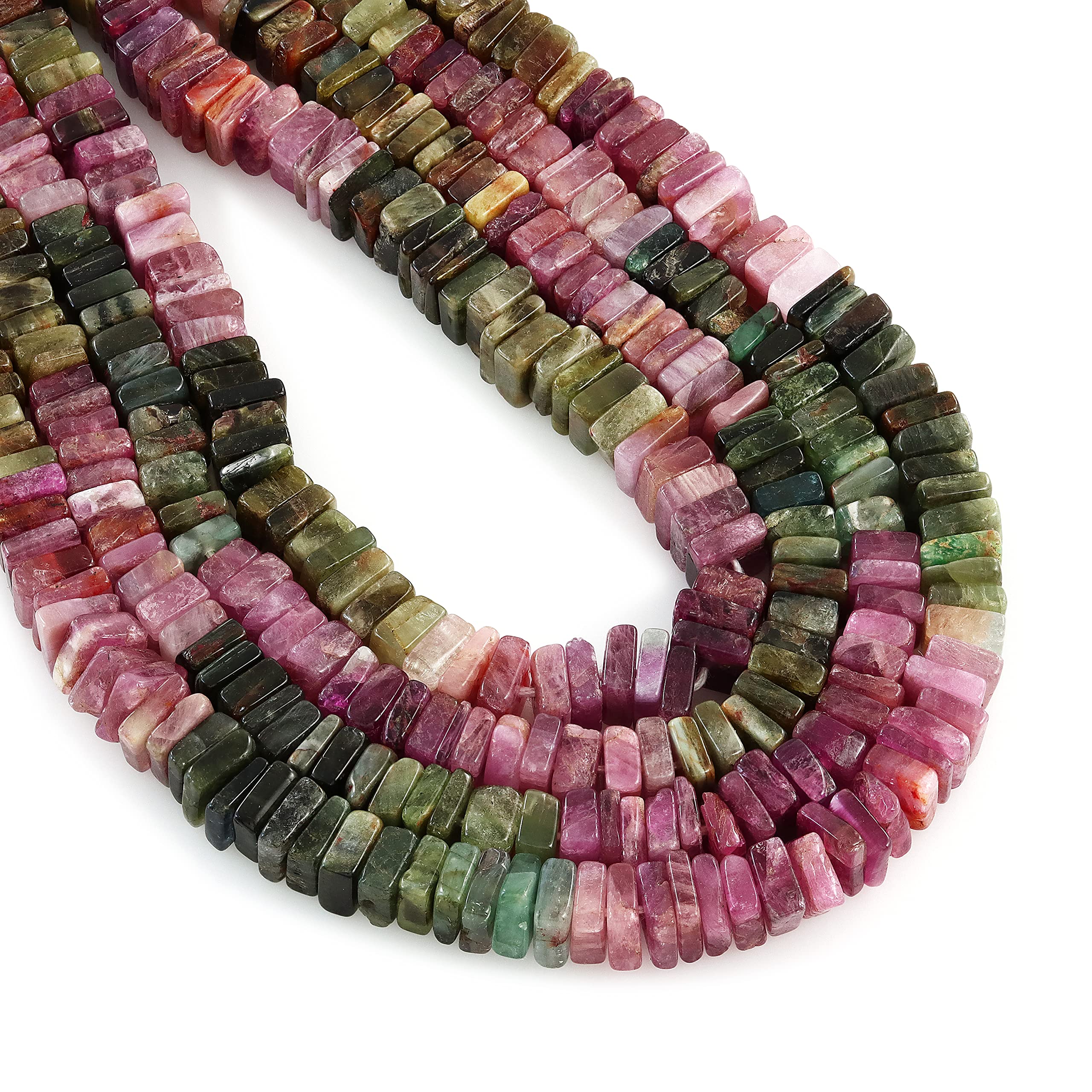 Tourmaline naturelle en perles cube de 5mm pour création de bijoux DIY