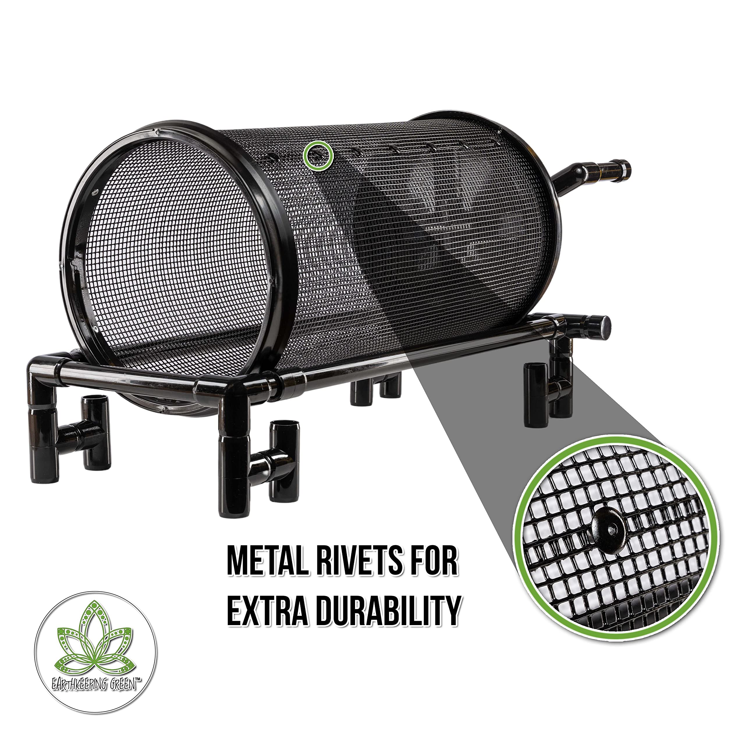 Buy Rolling Garden Sifter with 1/4 in. Screen Heavy Duty Online at