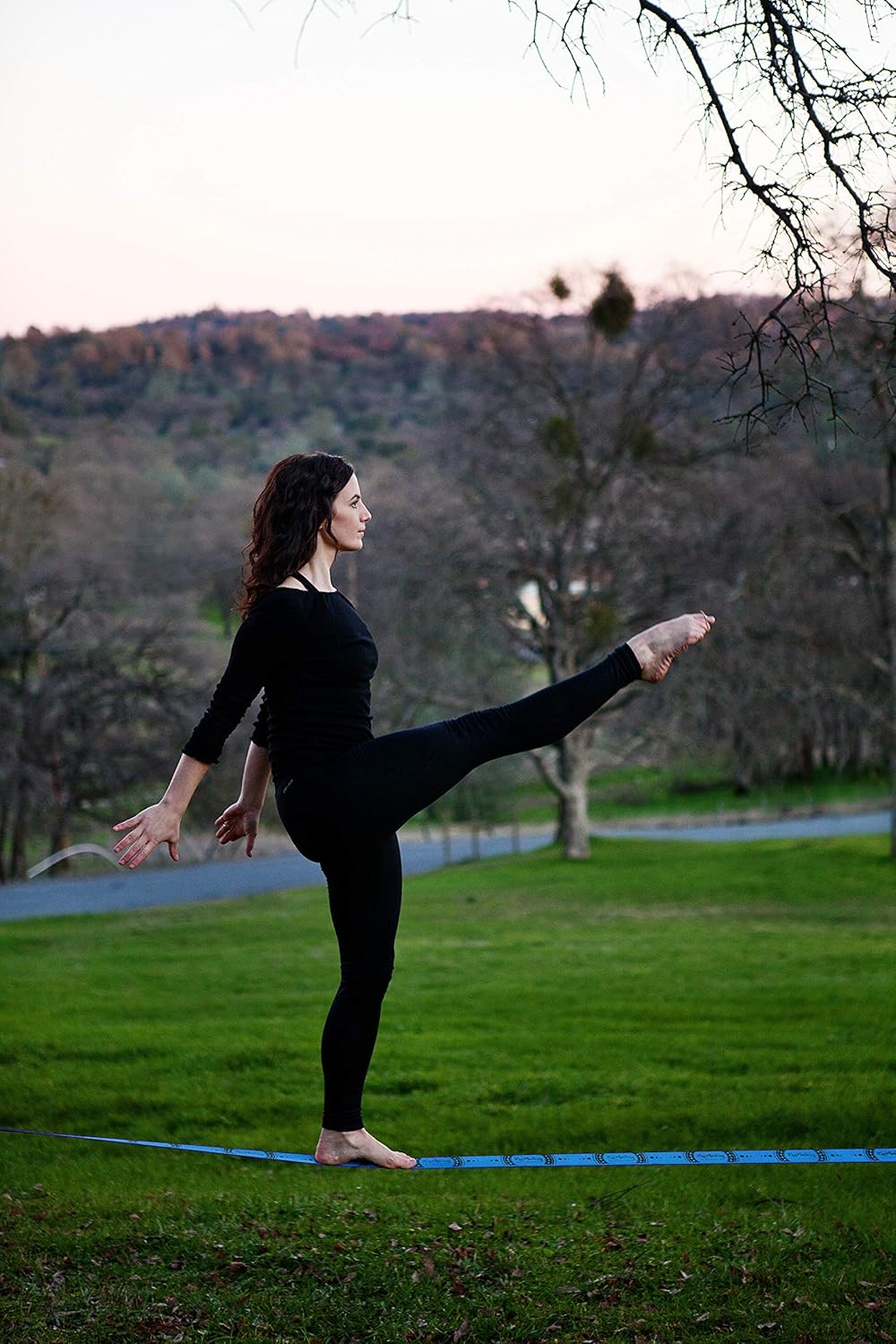 ZenMonkey Slackline Kit with Tree Protectors, Cloth Carry Bag and Instructions, 60 Foot - Easy Setup for the Family, Kids and Adults : Sports & Outdoors