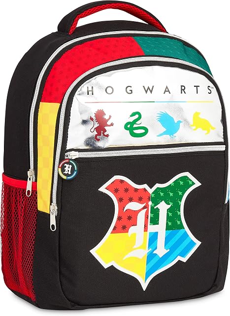 Harry Potter School Bags, School Supplies For Children, Hogwarts Houses Backpack, Spacious Rucksack For School Travel, Official Merchandise Gifts For Girls Boys Teens