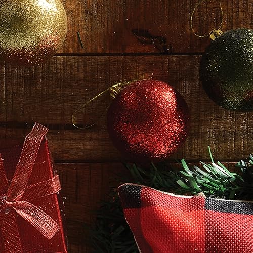 Miniatura 34 de PREXTEX - Adornos navideños inastillables de 36 piezas en azul medianoche: elegantes bolas de adorno navideño, juego ideal de adornos navideños Azul